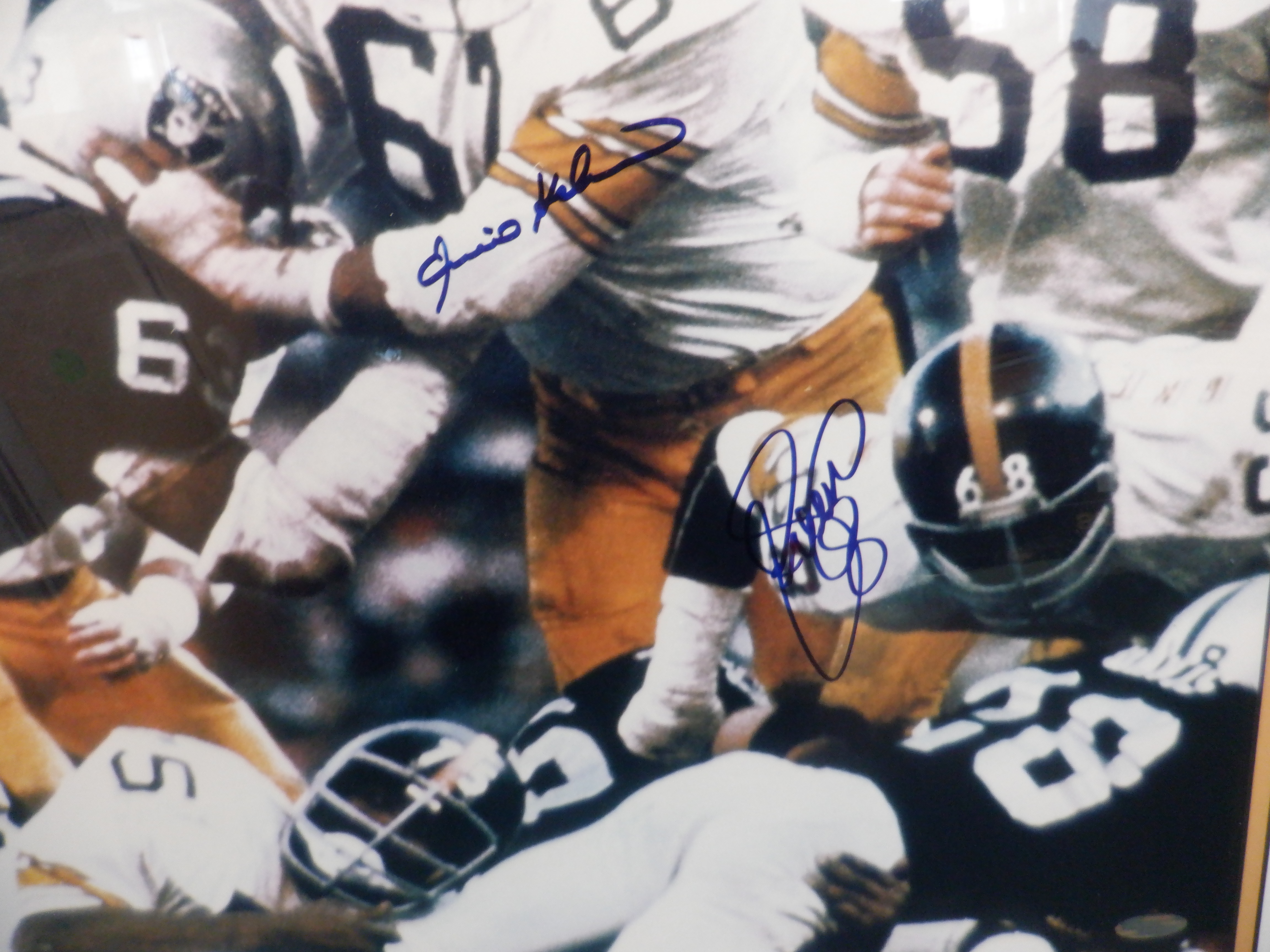 LC Greenwood & Dwight White, Pittsburgh Steelers signed 16x20