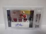 2012 MOMENTUM ROBERT GRIFFEN III #102 SIGNED ROOKIE AUTO TRIPLE PATCH NUMBERED 203/399. BECKETT 9