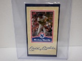 MICKEY MANTLE SIGNED AUTO LINE DRIVE PICTURE