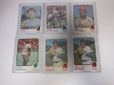 LOT OF 6 1973 TOPPS BASEBALL STAR CARDS