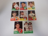 LOT OF 8 1963 TOPPS NEW YORK YANKEES CARDS