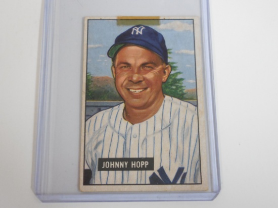1951 BOWMAN BASEBALL #146 JOHNNY HOPP NEW YORK YANKEES