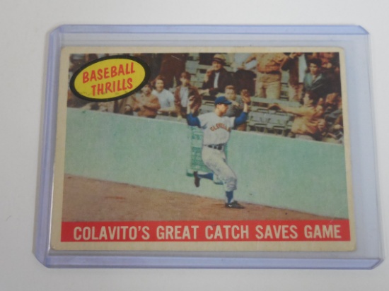 1959 TOPPS #462 ROCKY COLAVITO BASEBALL THRILLS CLEVELAND INDIANS