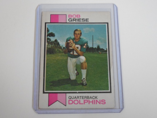 1973 TOPPS FOOTBALL #295 BOB GRIESE MIAMI DOLPHINS