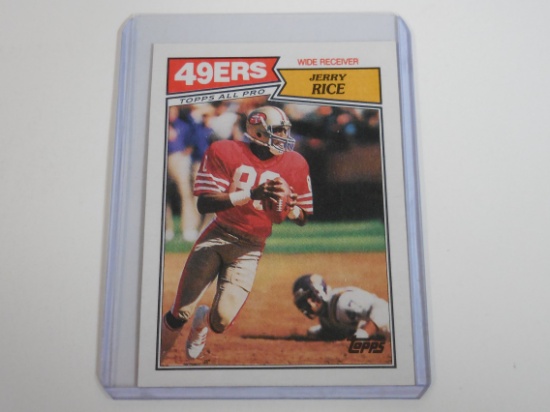 1987 TOPPS FOOTBALL #115 JERRY RICE SECOND YEAR CARD 49ERS