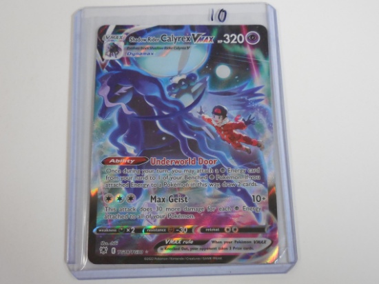 RARE 2022 POEKMON TG18/TG30 SHADOW RIDER CALYREX VMAX HOLO HARD TO FIND