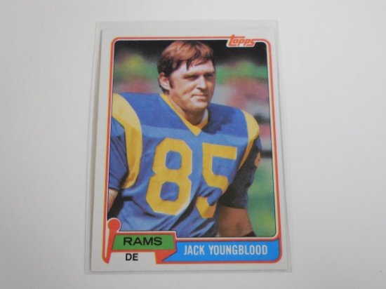 1981 TOPPS FOOTBALL JACK YOUNGBLOOD RAMS