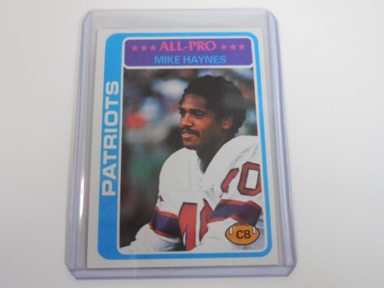 1978 TOPPS FOOTBALL MIKE HAYNES ROOKIE CARD NEW ENGLAND PATRIOTS RC
