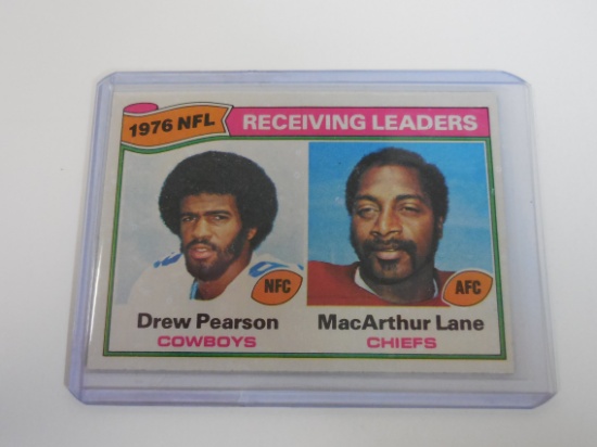 1977 TOPPS FOOTBALL LEADERS DREW PEARSON MACARTHUR LANE