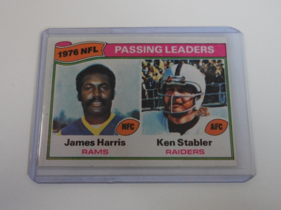 1977 TOPPS FOOTBALL LEADERS JAMES HARRIS KEN STABLER