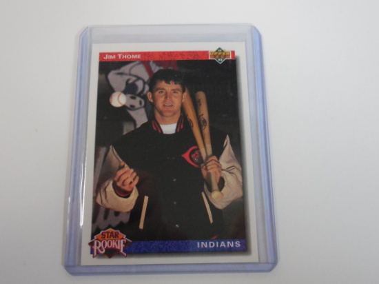 1992 UPPER DECK JIM THOME STAR ROOKIE CARD INDIANS RC