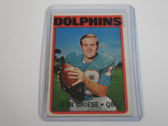 1972 TOPPS FOOTBALL #80 BOB GRIESE MIAMI DOLPHINS