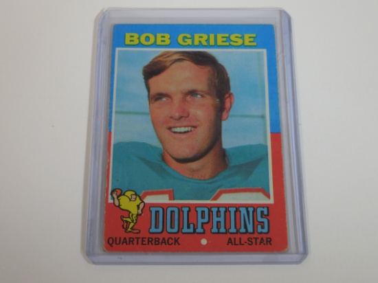 1971 TOPPS FOOTBALL #160 BOB GRIESE MIAMI DOLPHINS
