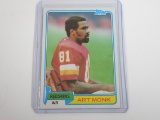 1981 TOPPS FOOTBALL #194 ART MONK ROOKIE CARD REDSKINS RC