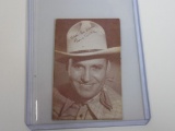 1938 EXHIBIT MOVIE STARS HAND CUT VINTAGE CARD GENE AUTRY