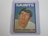 1972 TOPPS FOOTBALL ARCHIE MANNING ROOKIE CARD SAINTS RC