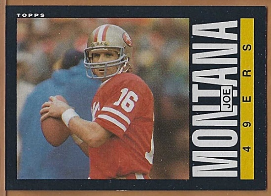 1985 Topps #157 Joe Montana San Francisco 49ers