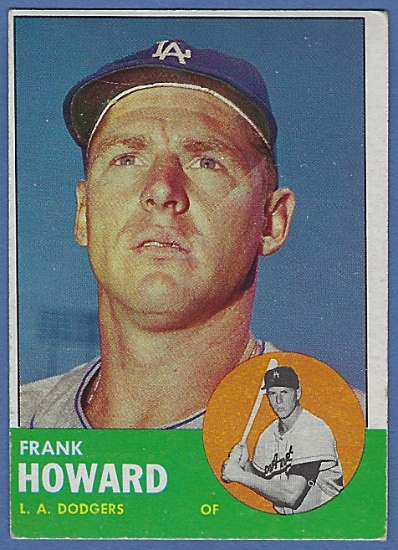 1963 Topps #123 Frank Howard Los Angeles Dodgers