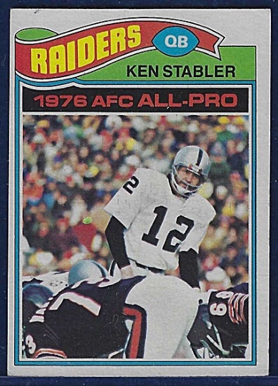 1977 Topps #110 Ken Stabler Oakland Raiders