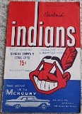 1957 Cleveland Indians vs Baltimore Orioles Program
