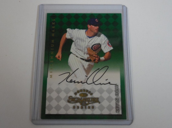 1998 DONRUSS SIGNATURE SERIES KEVIN ORIE AUTOGRAPHED CARD CHICAGO CUBS