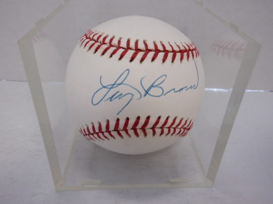 LARRY BROWN SIGNED AUTO BASEBALL
