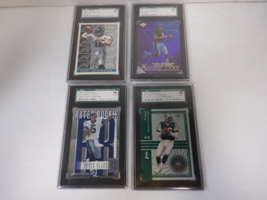 LOT OF 4 GRADED QB ROOKIE CARDS