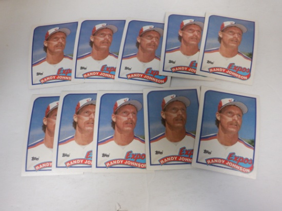 LOT OF 10 RANDY JOHNSON ROOKIE CARDS