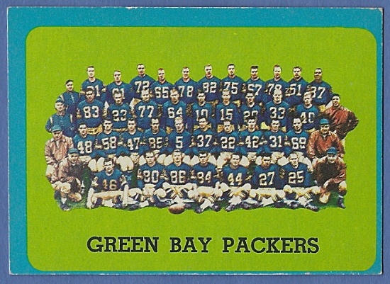 1963 Topps #97 Green Bay Packers Team Card