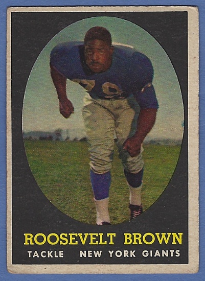 1958 Topps #102 Roosevelt Brown New York Giants