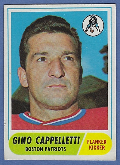 1968 Topps #98 Gino Cappelletti Boston Patriots