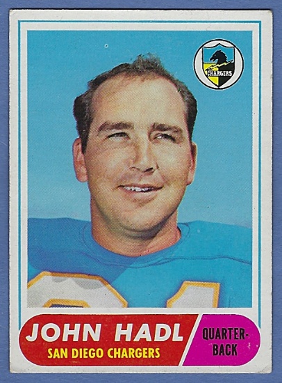 1968 Topps #63 John Hadl San Diego Chargers