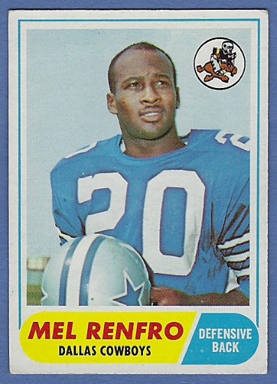 1968 Topps #129 Mel Renfro Dallas Cowboys