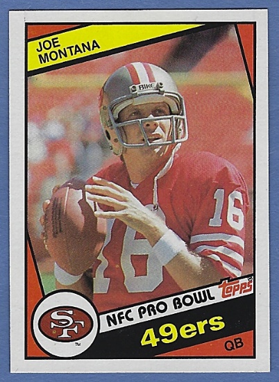 Sharp 1984 Topps #358 Joe Montana San Francisco 49ers