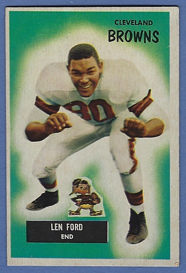 1955 Bowman #14 Len Ford RC Cleveland Browns