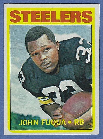 1972 Topps #77 John Frenchie Fuqua RC Pittsburgh Steelers