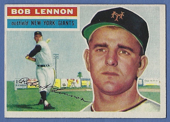 1956 Topps #104 Bob Lennon New York Giants