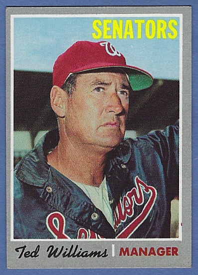 1970 Topps #211 Ted Williams Washington Senators