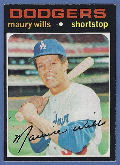 1971 Topps #385 Maury Wills Los Angeles Dodgers