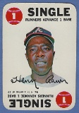 Nice 1968 Topps Game Card #4 Hank Aaron Atlanta Braves