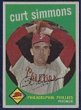 1959 Topps #382 Curt Simmons Philadelphia Phillies