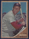 1962 Topps #50 Stan Musial St. Louis Cardinals