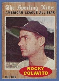 1962 Topps #472 Rocky Colavito AS Detroit Tigers