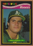 Sharp 1987 Toys R Us #5 Jose Canseco RC Oakland Athletics
