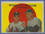 1959 Topps #383 Casey Stengel Don Larsen Words Of Wisdom