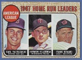 Sharp 1968 Topps #6 Home Run Leaders Carl Yastrzemski Harmon Killebrew