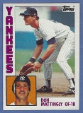 High Grade 1984 Topps #8 Don Mattingly RC New York Yankees
