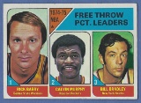 1975-76 Topps #3 Free Throw Leaders Rick Barry Calvin Murphy Bill Bradley