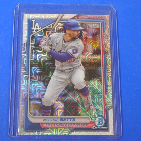 2024 BOWMAN CHROME MOOKIE BETTS MEGA BOX MOJO REFRACTOR DODGERS
