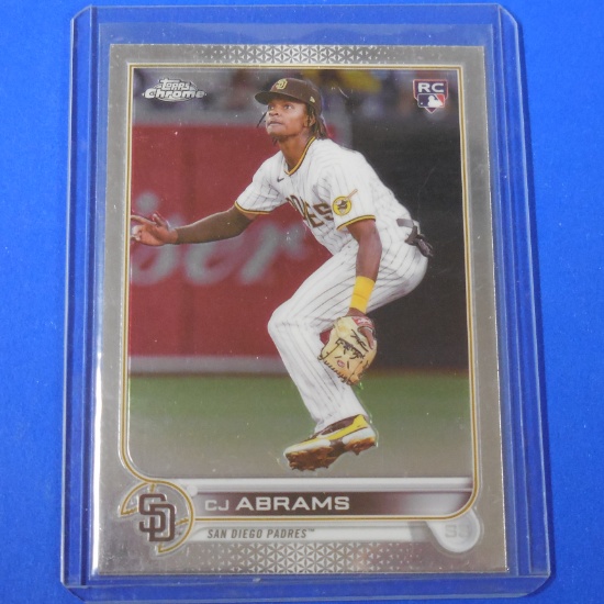 2022 TOPPS CHROME UPDATE CJ ABRAMS ROOKIE CARD PADRES